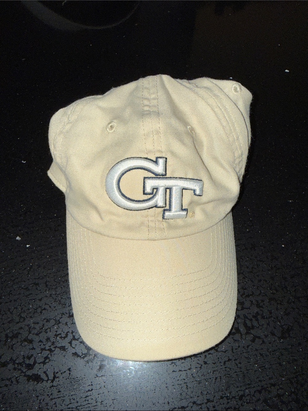 GT Embroidered Baseball Cap in Light Tan